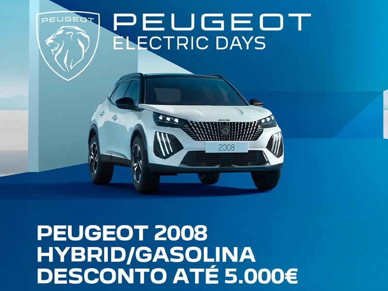 Peugeot 2008 Hybrid ou Gasolina com desconto até 5.000€